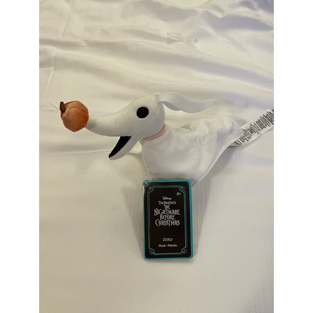 NEW Walt Disney Parks Zero Nightmare Before Christmas Pumpkin Nose 7.5" Plush